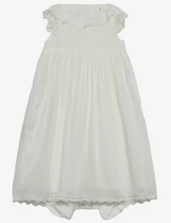 Barn Mango Klänningar & Kjolar|Skirt with embroidered details and frog - Ärmlösa vardagsklänningar