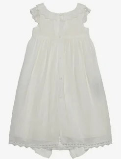 Barn Mango Klänningar & Kjolar|Skirt with embroidered details and frog - Ärmlösa vardagsklänningar