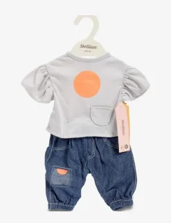 Barn Skrållan Dockor & Tillbehör|SKRÅLLAN JEANS & T-SHIRT 45 CM - Dockkläder