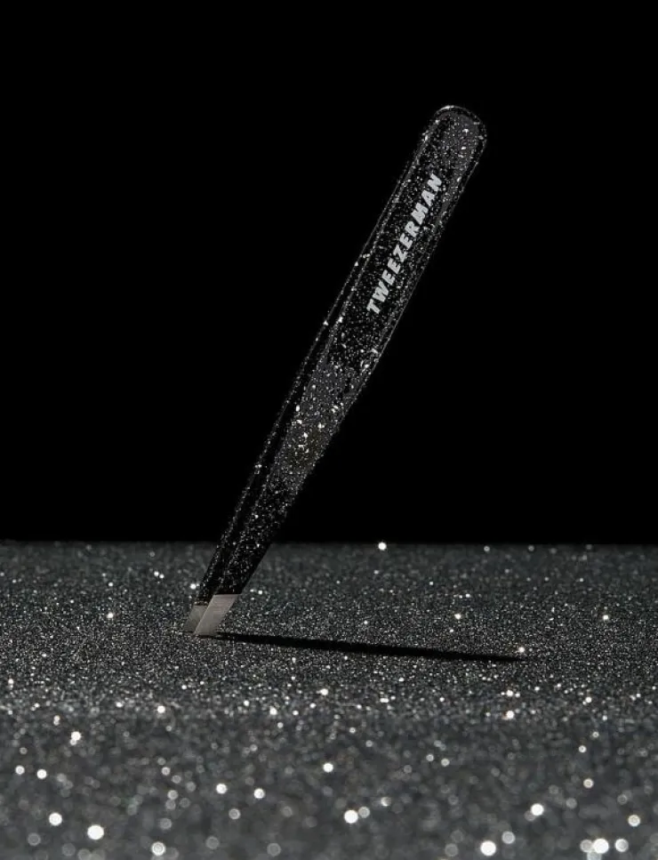 Kvinnor Tweezerman Smink|Slant Tweezer Sparkling Black Anniversary - Sminkborste