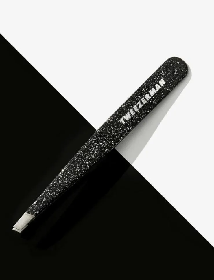 Kvinnor Tweezerman Smink|Slant Tweezer Sparkling Black Anniversary - Sminkborste