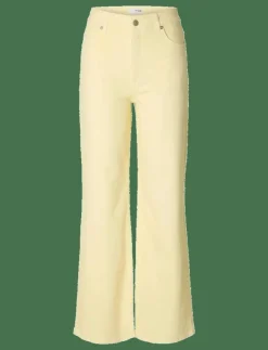 Kvinnor Selected Jeans|SLFALICE-CORA HW DENIM WIDE JEANS - Vida byxor