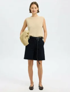 Kvinnor Selected Västar|SLFALMA SL KNIT VEST - Stickade västar