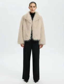 Kvinnor Selected Jackor & Kappor|SLFBREA JACKET #S - Fuskpäls