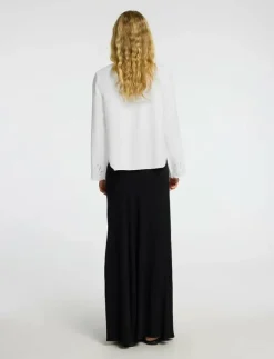 Kvinnor Selected Blusar & Skjortor|SLFDAHLIA LS BRODERI SHIRT NOOS - Långärmade