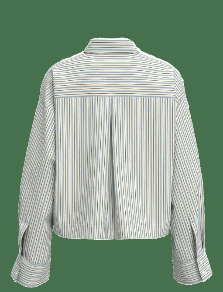 Selected SLFDAN-ASTHA LS CROPPED SHIRT EX - Långärmade|Kvinnor Blusar & Skjortor