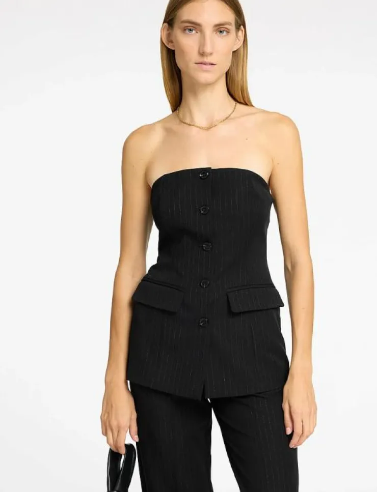 Selected SLFELI BUSTIER TOP - Ärmlösa blusar|Kvinnor Kavajer