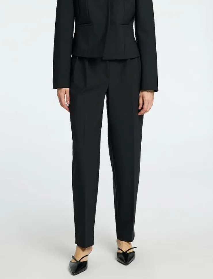 Kvinnor Selected Byxor|SLFELOISE HW BARREL PANT - Byxor