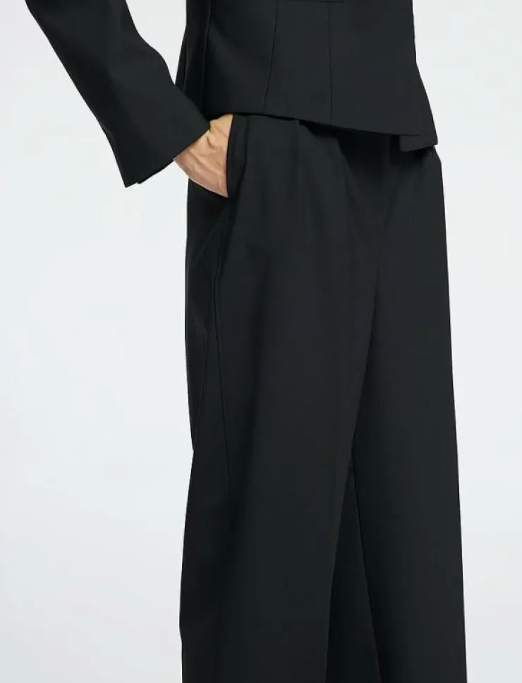Kvinnor Selected Byxor|SLFELOISE HW BARREL PANT - Byxor