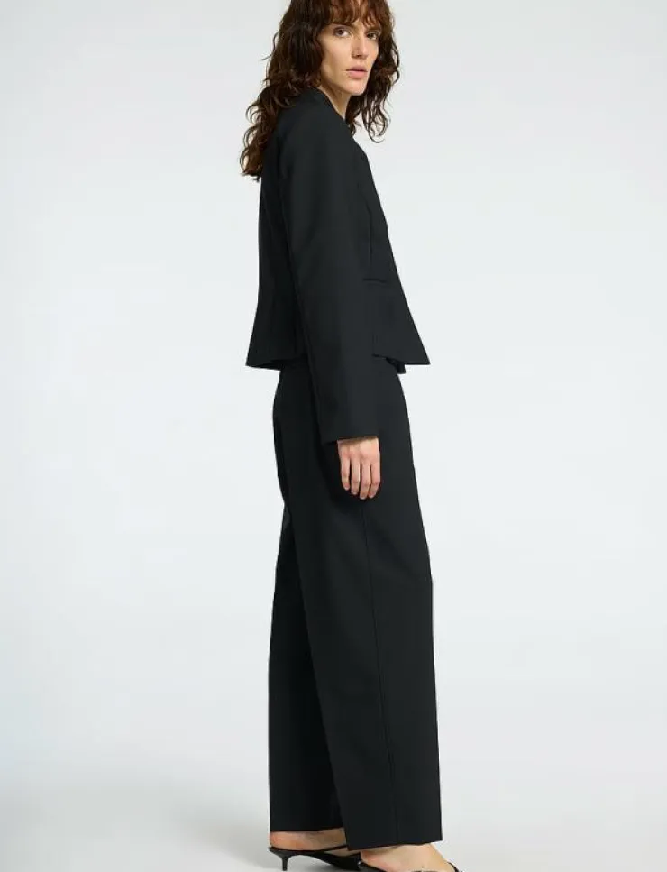 Kvinnor Selected Byxor|SLFELOISE HW BARREL PANT - Byxor