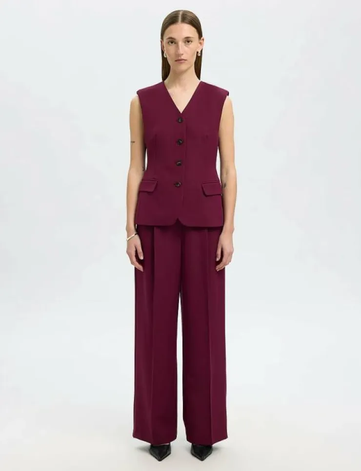Selected SLFFEDORA VEST - Vadderade västar|Kvinnor Västar