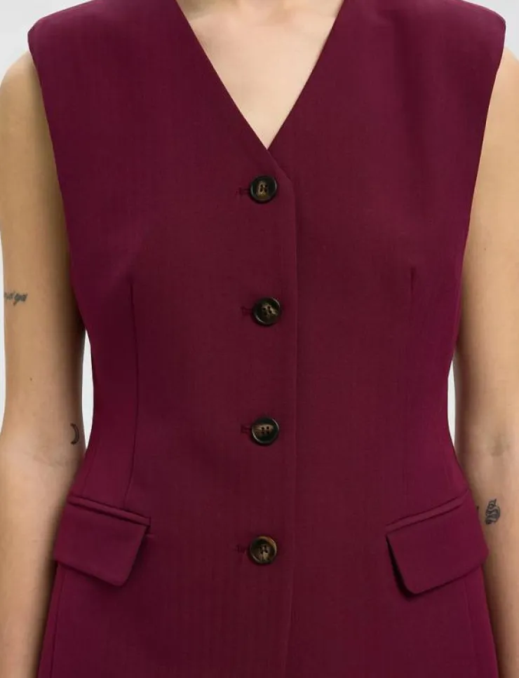 Selected SLFFEDORA VEST - Vadderade västar|Kvinnor Västar