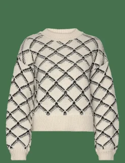 Selected SLFOLIVIA LS CROPPED KNIT O-NECK - Stickat|Kvinnor Stickat
