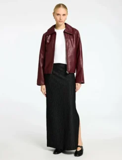 Selected SLFPENNIE HW ANKLE SKIRT - Maxikjolar|Kvinnor Plus Size & Curvy|Kjolar