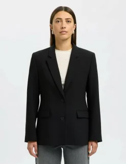 Kvinnor Selected Kavajer|SLFRITA LS CLASSIC BLAZER FD NOOS - Enkelknäppta kavajer