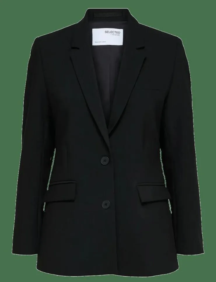 Kvinnor Selected Kavajer|SLFRITA LS CLASSIC BLAZER FD NOOS - Enkelknäppta kavajer