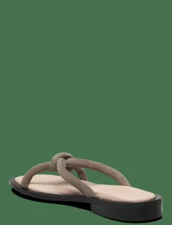 Kvinnor Selected Sandaler|SLFSARA PADDED SUEDE SLIDER - Sandaler