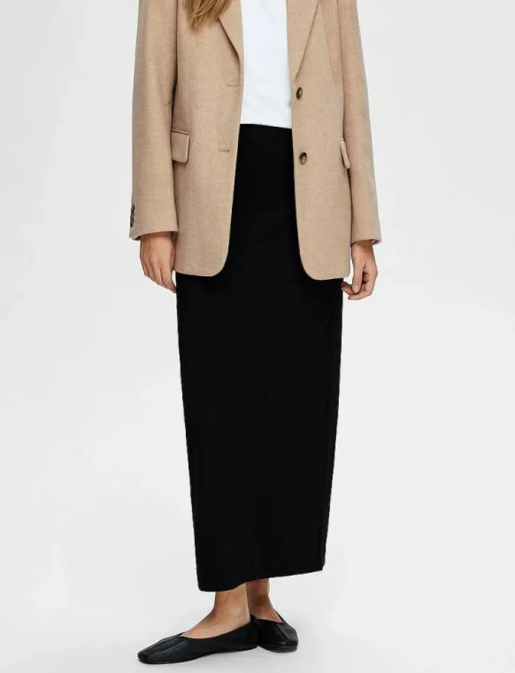 Kvinnor Selected Kjolar|SLFSHELLY MW ANKLE SKIRT NOOS - Maxikjolar