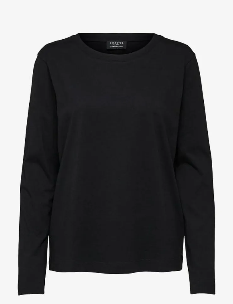Selected SLFSTANDARD LS TEE NOOS - Långärmade toppar|Kvinnor Kläder