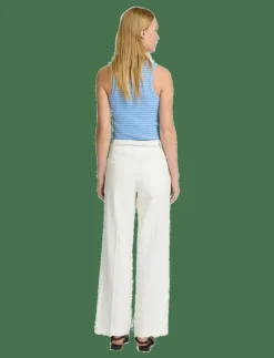 Kvinnor Selected Plus Size & Curvy|Byxor|SLFTANIA-RITA MW WIDE PANT NOOS - Linnebyxor