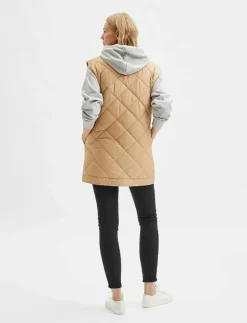 Selected SLFTINNA LONG QUILTED VEST - Quiltade västar|Kvinnor Västar