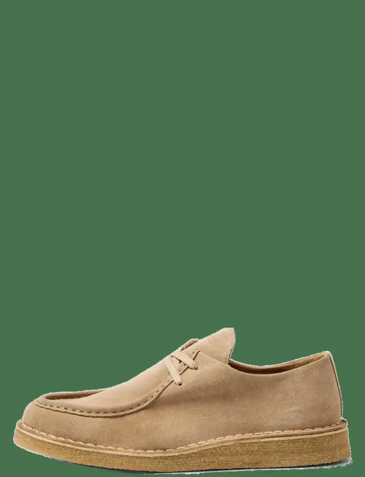 Selected Finskor|SLHCHRISTIAN SUEDE WEDGE MOC-TOE SHOE - Moc toe skor