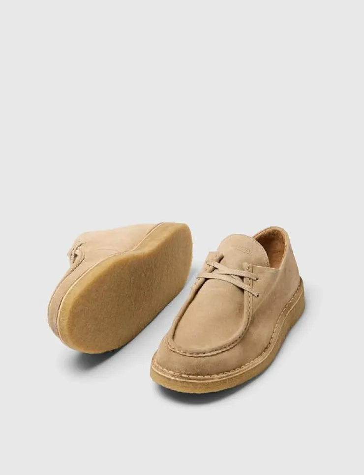 Selected Finskor|SLHCHRISTIAN SUEDE WEDGE MOC-TOE SHOE - Moc toe skor