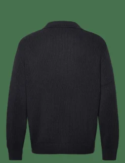 Selected Pikéer|SLHDRY LS KNIT RELAXED OPEN POLO - Stickade pikéer