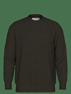 Selected Stickat|SLHHENNY LS KNIT RELAXED CREW NECK - Rundhalsad