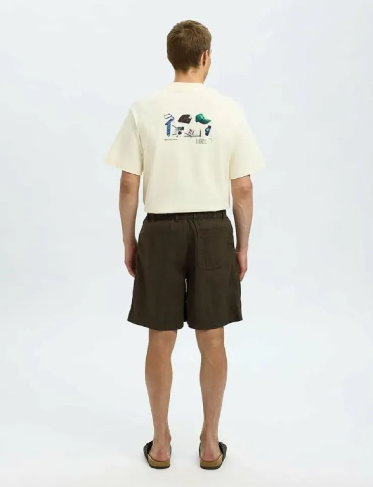Selected Shorts|SLHLOOSE-MAGNUS SUN STRING SHORTS - Linneshorts