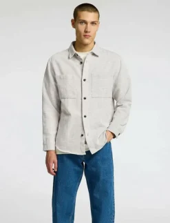 Selected Overshirts|SLHREGHANK HERRINGBONE OVERSHIRT - Jackor & rockar