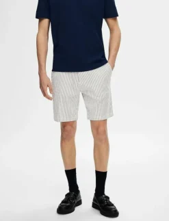 Selected Shorts|SLHREGULAR-KARL SEERSUCKER SHORTS NOOS - Casual shorts