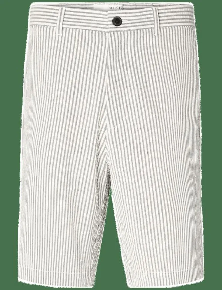 Selected Shorts|SLHREGULAR-KARL SEERSUCKER SHORTS NOOS - Casual shorts