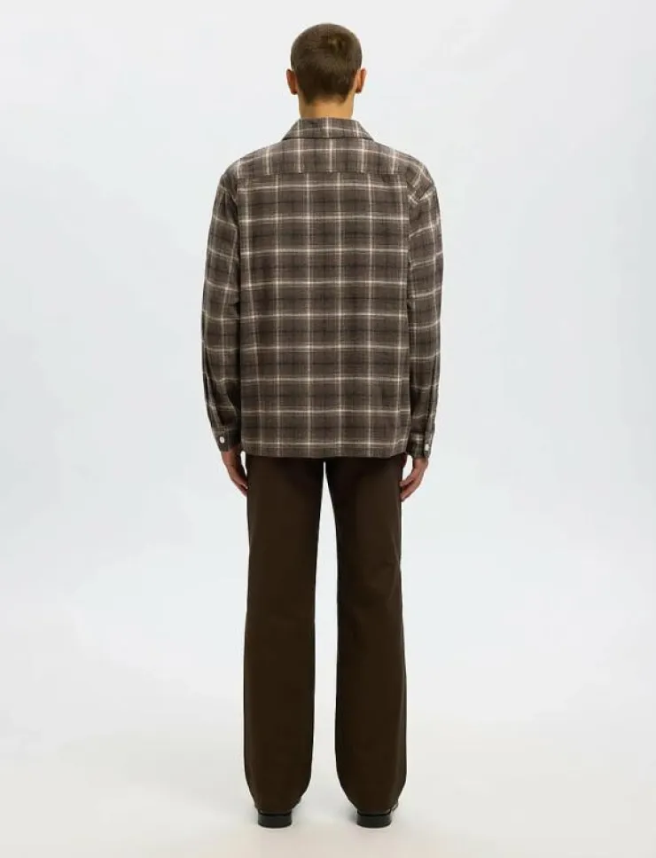 Selected SLHRLXEDWIN CHECK LIGHT OVERSHIRT - Rutiga skjortor| Overshirts