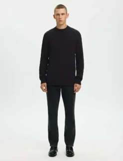 Selected SLHRYAN STRUCTURE CREW NECK - Rundhalsad| Stickat