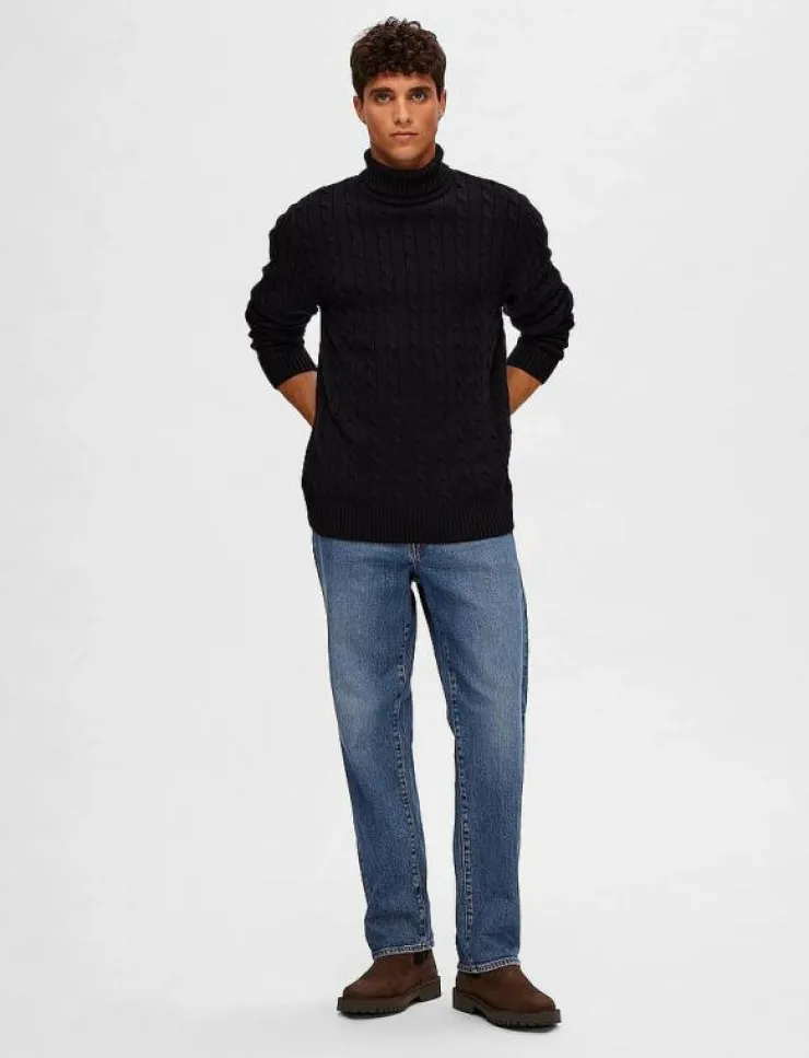 Selected SLHRYAN STRUCTURE ROLL NECK - Polokrage| Stickat