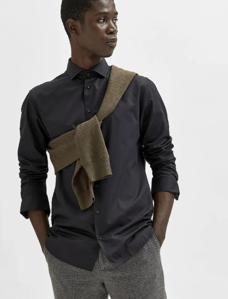 Selected SLHSLIMETHAN SHIRT LS CUT AWAY - Business skjortor| Skjortor