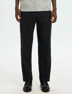 Selected Byxor|SLH196-STRAIGHT TERRY WOOL BLND PNT NOOS - Casual byxor