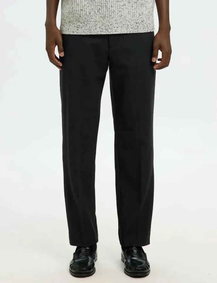 Selected Byxor|SLH196-STRAIGHT TERRY WOOL BLND PNT NOOS - Casual byxor