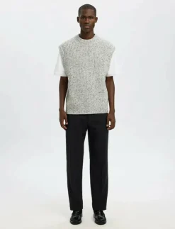 Selected Byxor|SLH196-STRAIGHT TERRY WOOL BLND PNT NOOS - Casual byxor