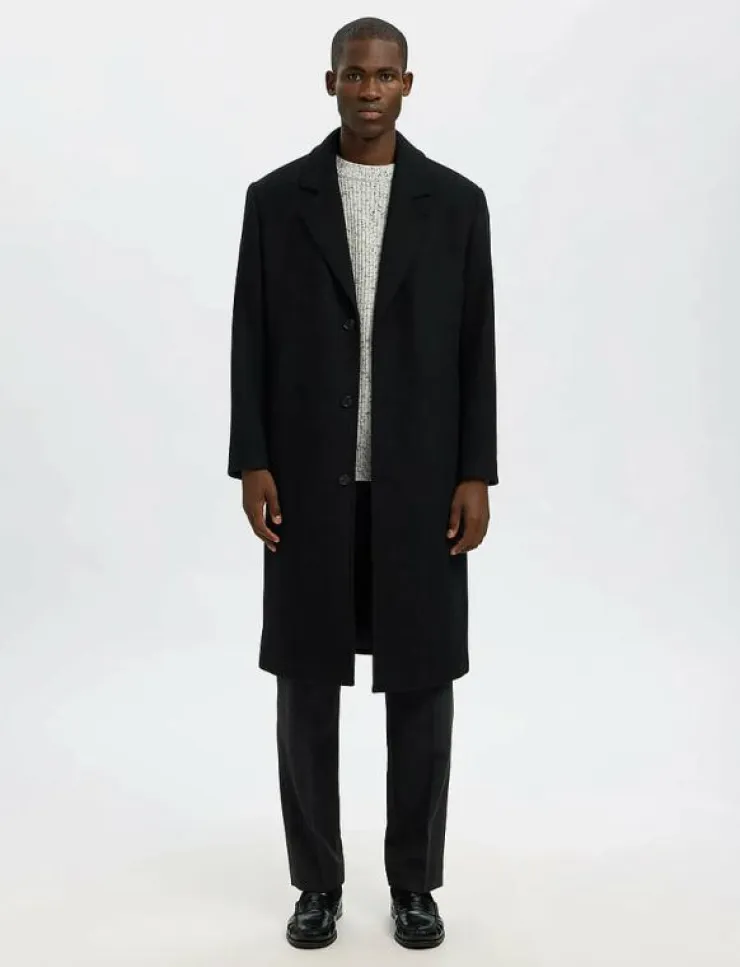 Selected Byxor|SLH196-STRAIGHT TERRY WOOL BLND PNT NOOS - Casual byxor