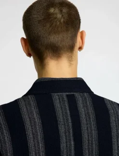 Selected Overshirts|SLHTONY WAFFLE STRIPE OVERSHIRT - Jackor & rockar