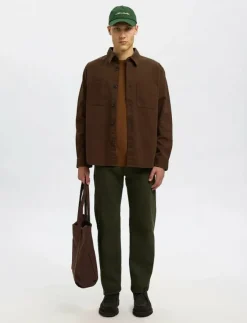 Selected SLHTRAVIS TWILL OVERSHIRT LS NOOS - Jackor & rockar| Overshirts