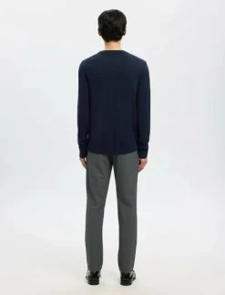 Selected SLHTRAY LS KNIT MERINO CREW NECK NOOS - Rundhalsad| Stickat