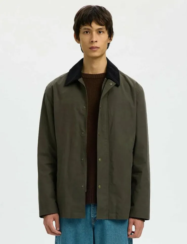 Selected SLHWALTER WAXED COTTON 2.0 JKT NOOS - Tunna jackor| Overshirts