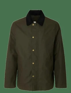 Selected SLHWALTER WAXED COTTON 2.0 JKT NOOS - Tunna jackor| Overshirts