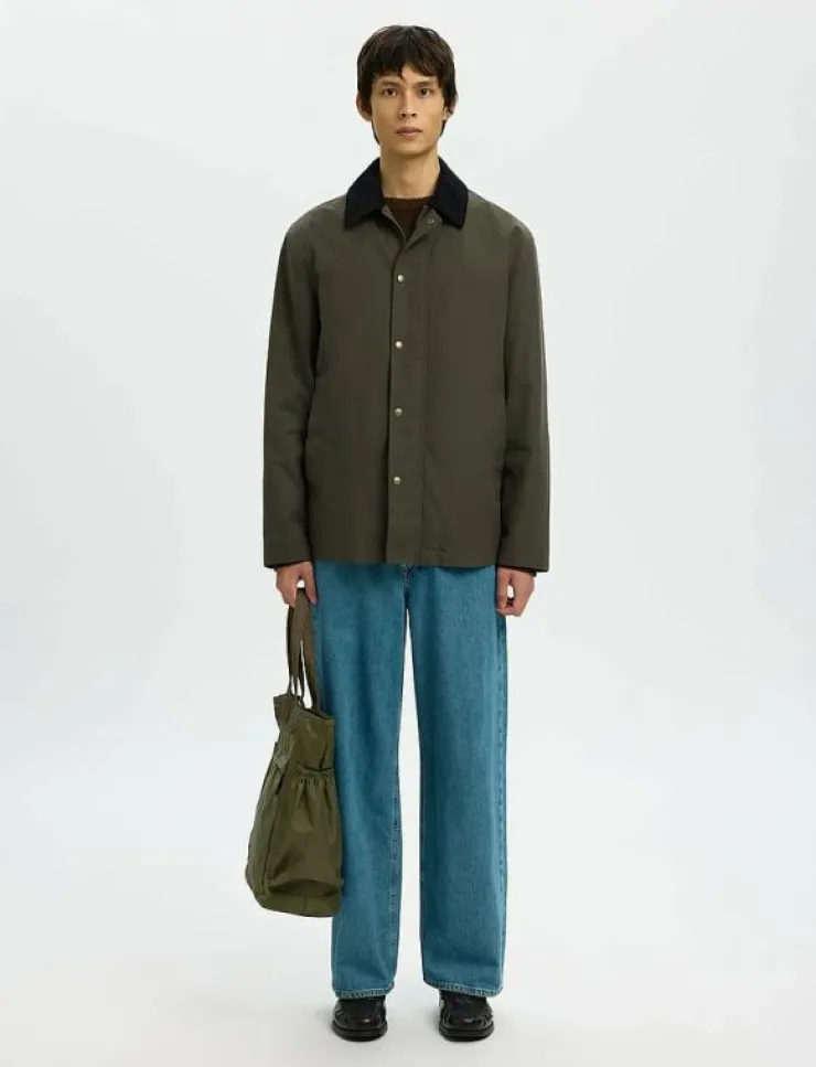 Selected SLHWALTER WAXED COTTON 2.0 JKT NOOS - Tunna jackor| Overshirts