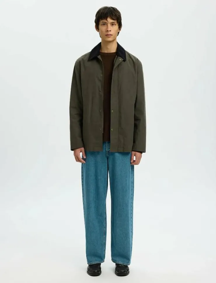 Selected SLHWALTER WAXED COTTON 2.0 JKT NOOS - Tunna jackor| Overshirts