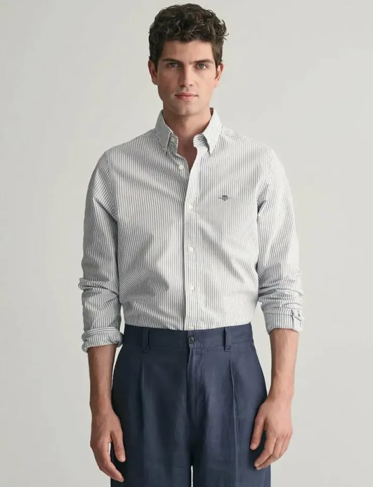 GANT Skjortor|SLIM CLASSIC OXFORD STRIPE SHIRT - Randiga skjortor