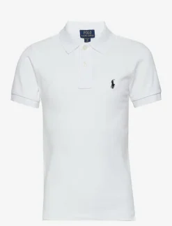Ralph Lauren Kids Slim Fit Cotton Mesh Polo Shirt - Kortärmade pikéer|Barn Överdelar